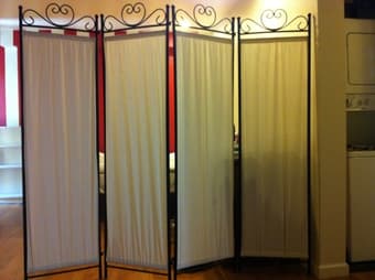 4-Panel Room Divider Screen ($60) 1