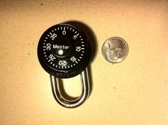 Padlock - 2 with identical code, great for carry on/small but robust 1
