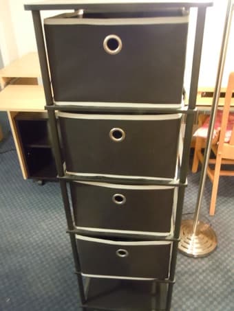 Moving sale - table, book shelf, stationary shelf and household items 3