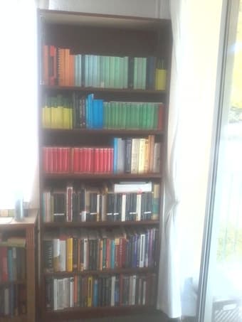 Tall bookcase $35 1