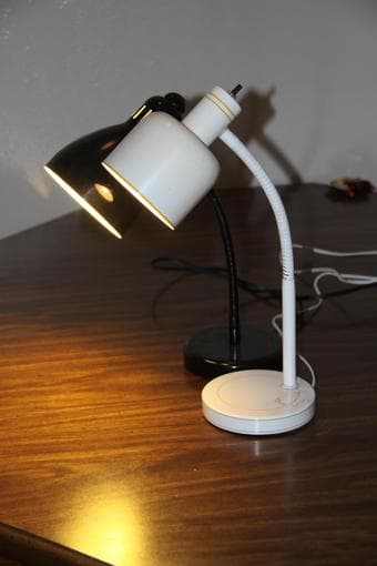 computer table and Chair, table lamps, laundry basket - low price 2