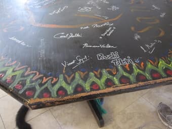 FREE Wooden (Oak?) Octagonal Table 1
