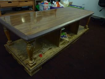 Desk, coffee table, and Over toilet space saver / organizer 2