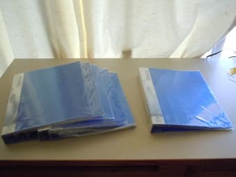 Moving out today - great price for Binders/ stationary bins/Table lamp 1