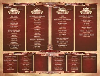ROCK THE BELLS 2 Sunday tickets for sale! $50 1