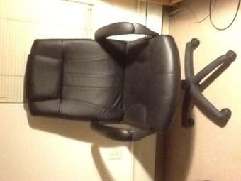 Executive leather desk chair 1