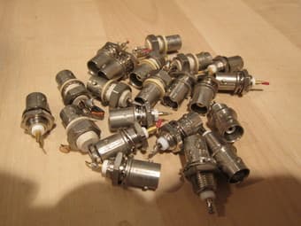 BNC connectors, bag of 20, $10. 1