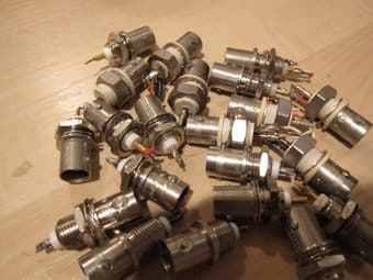 BNC connectors, bag of 20, $10. 2