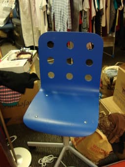 FREE STUFF AT BACK OF OLD UNION-TVs, lamps, rolly chairs, books 3