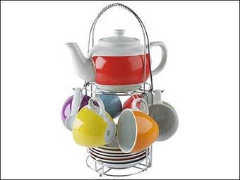 Porcelain Tea Set with Stand $35 1