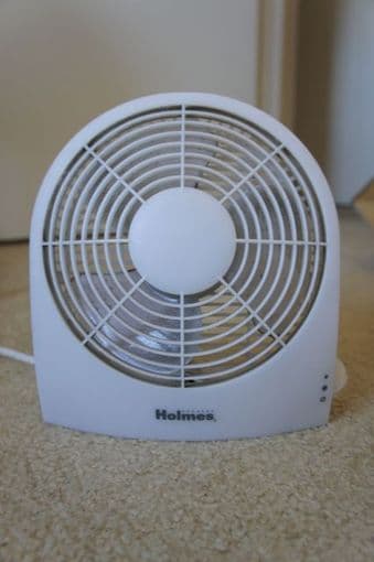 White table fan - $5 1