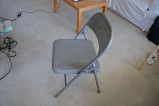 2 Metal Folding Chairs - $20 for both 1