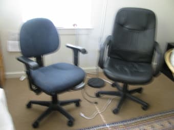 Mattress, Office chairs, lamps, HP printers, ikea sleeping pad 3