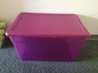 Sterilite Large Storage Box with Lid for $10 1