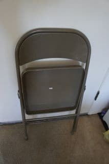 Set of 2 folding chairs - $17 2