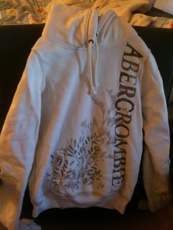Small White Abercrombie Hoodie - $10 1