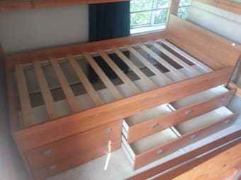 $250 Twin bed frame with drawers 2