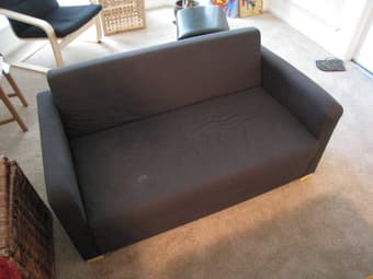 2.5 seat leather Sofa and 2 seat Sofa Bed 3