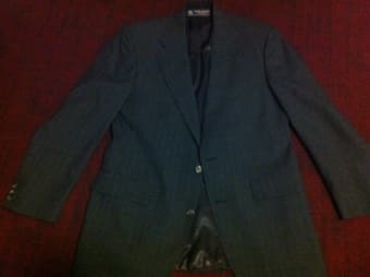 Brooks Brothers 100% Wool Gray Two-Button Blazer 39R, like new! 2