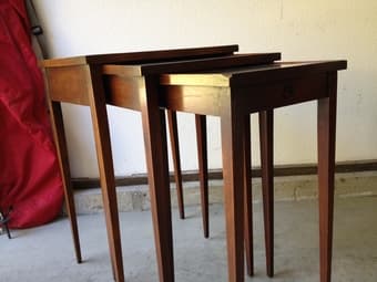 Antique nesting tables (three) 1