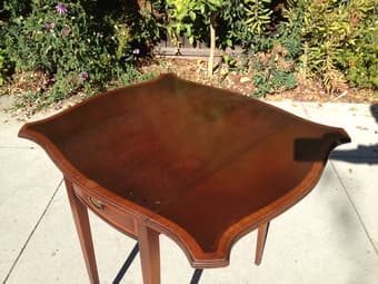 Antique table with folding leaves $100 1