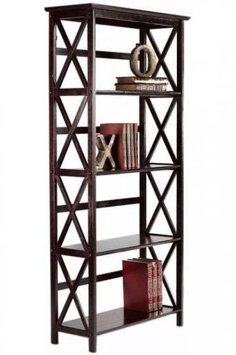 4-shelf open bookcase 1