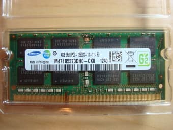 NEW 4GB X 1 Samsung PC3-12800 1600MHz RAM 204-pin for $15 1