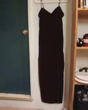 formal dresses (s), brown pumps (sz 7) 2