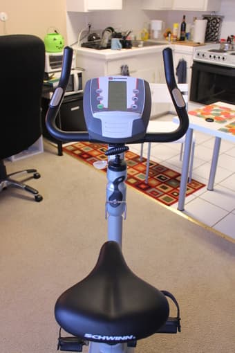 Reduced price-Great Schwinn 120 Upright Exercise Bike for $135 2