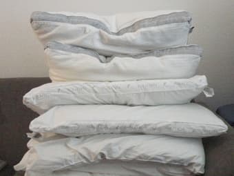 $30. Two indulgence by Isotonic side sleeper pillows from BB&B 1