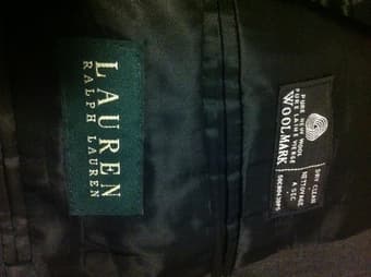 Ralph Lauren 100% Wool Gray Blazer/Sports Coat 42R - Barely worn $45 3