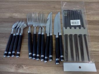 Moving out sale #2: Utensils $10 /silverware+caddy&chopsticks $5 3