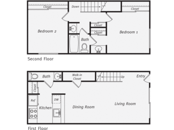$1080 2b/2b townhouse sublet Dec 9-Feb15 in Daly City(SF-Stanford) 3