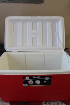 Spice rack+electric oven+iron+cooler for $12 2
