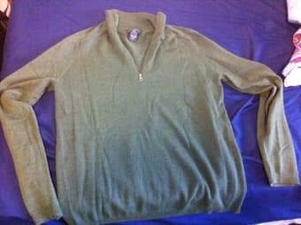 J. crew 100% merino wool quarter-zip sweater, size S $25 1