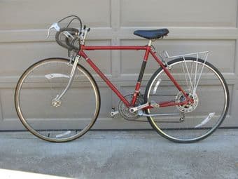 VINTAGE Raleigh mens (with helmet, lock, front & back light) - $170 1