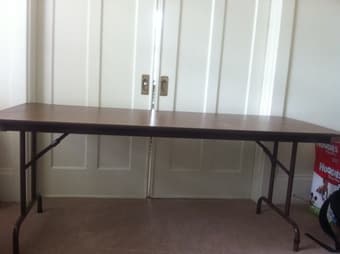 foldable table, $15 1