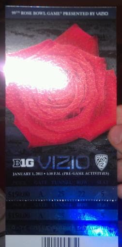 One Rose Bowl Ticket for sale 1