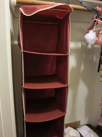 Moving sale:Household Essentials 5-Shelf Hanging Closet Organizer 1