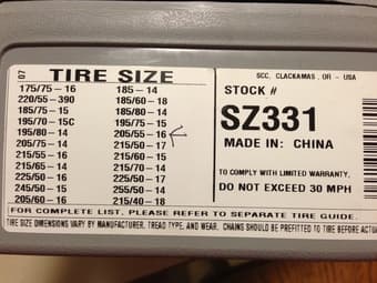 【Sale】Tire chain for cars on snow or icy road. 2