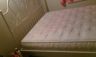 Queen size IKEA metallic bed like new - $70 Palo Alto 1