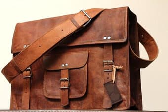 Leather Satchel Bag - $100 3