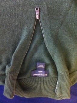 J. crew factory 100% merino wool quarter-zip sweater, size S 3