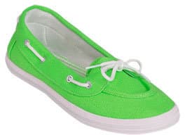 NEW Neon Green Boat Shoes, Women's Size 8 $6 1