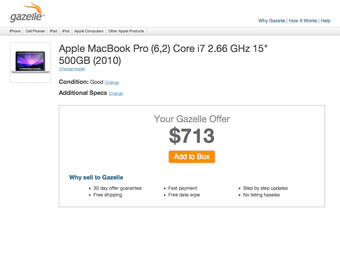 Apple MacBook Pro (6,2) Core i7 2.66 GHz 15" 500GB (2010) - $850 1