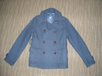 Womens medium american eagle pea coat 1
