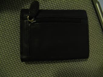 black leather wallet  - new 2