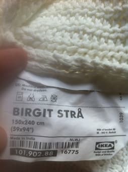 IKEA birgit stra blanket $20 2