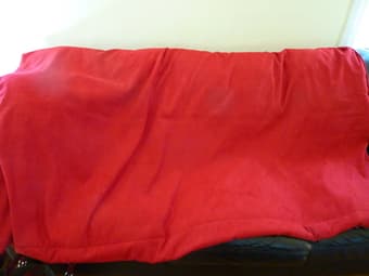 Red Microfiber FUTON COVER in Great Condition! $30 1
