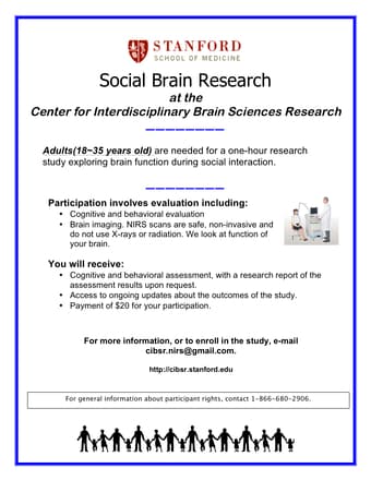 Make $20 as a male participant in a brain imaging study!! 1